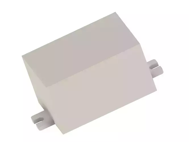 AC to DC converter housing box 40mm x 28mm x 23mm with tabs