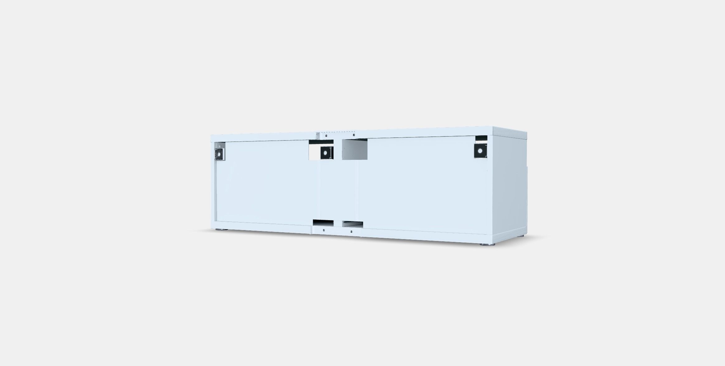 BESTA TV bench with drawers Low-poly 3D model_5