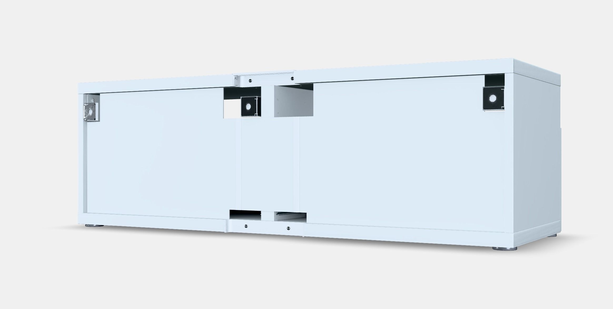 BESTA TV bench with drawers Low-poly 3D model_6