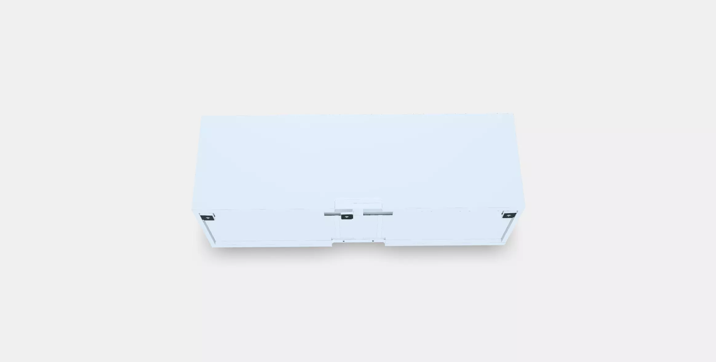 BESTA TV bench with drawers Low-poly 3D model_0