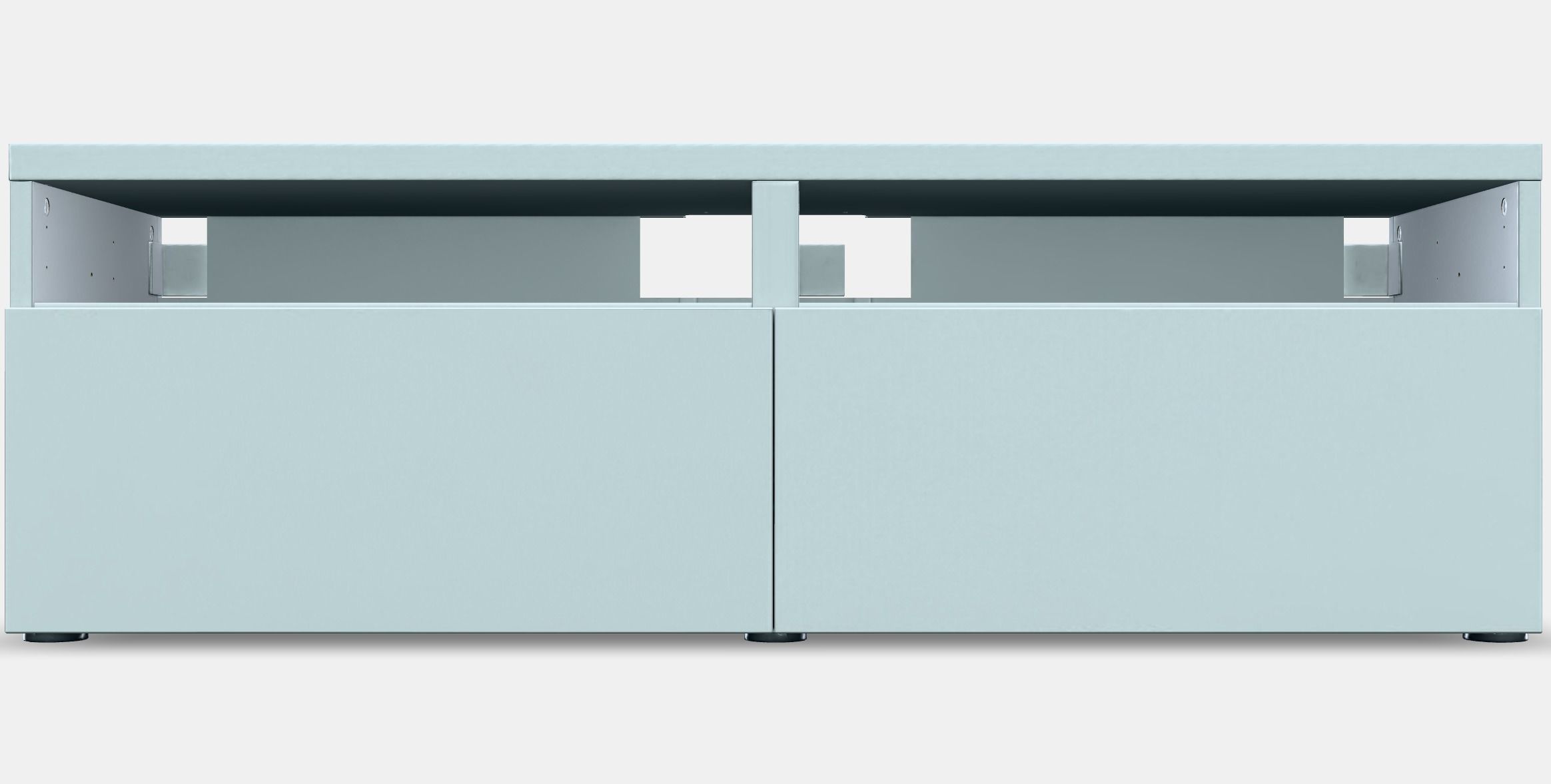 BESTA TV bench with drawers Low-poly 3D model_11