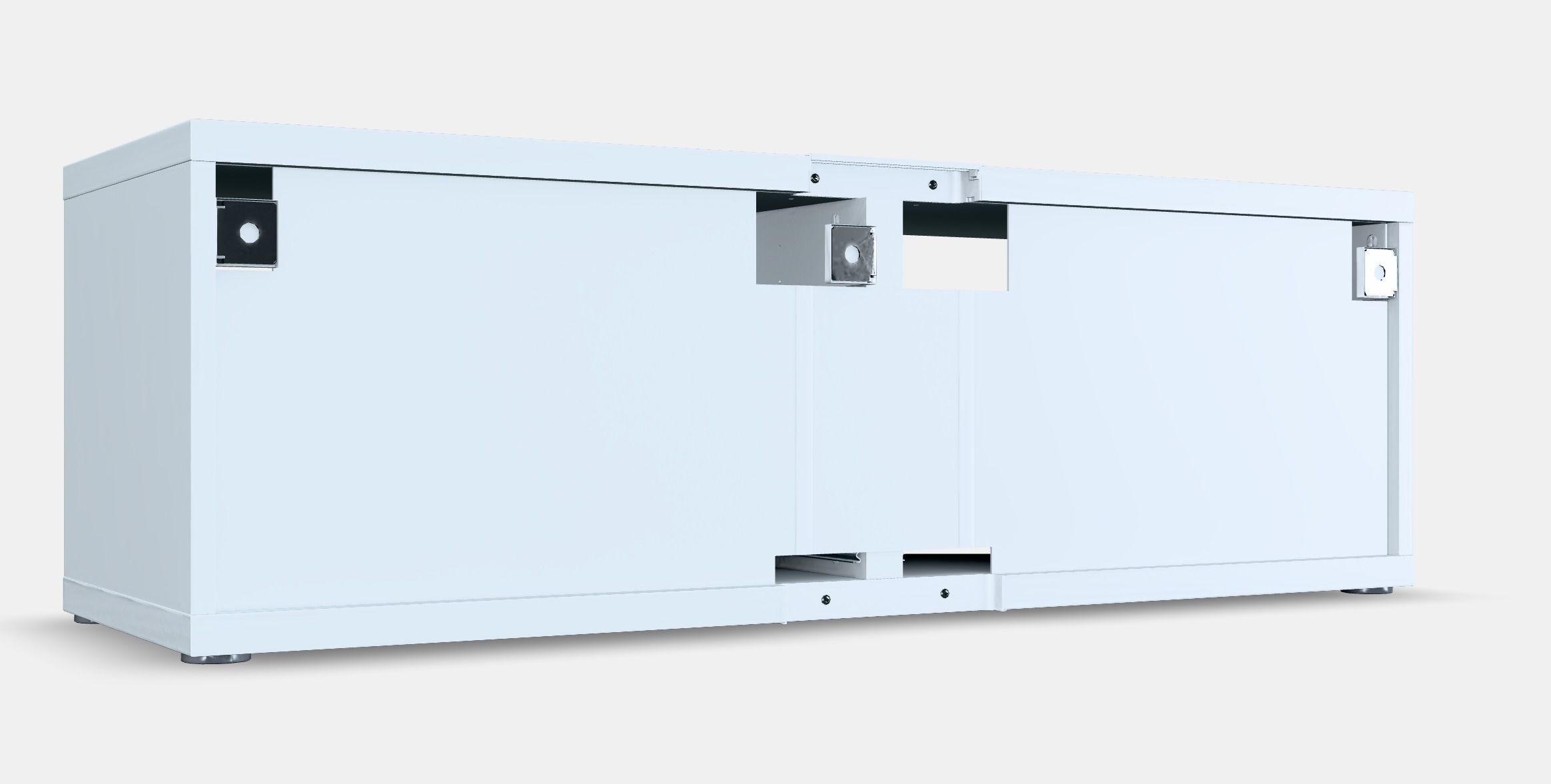 BESTA TV bench with drawers Low-poly 3D model_2