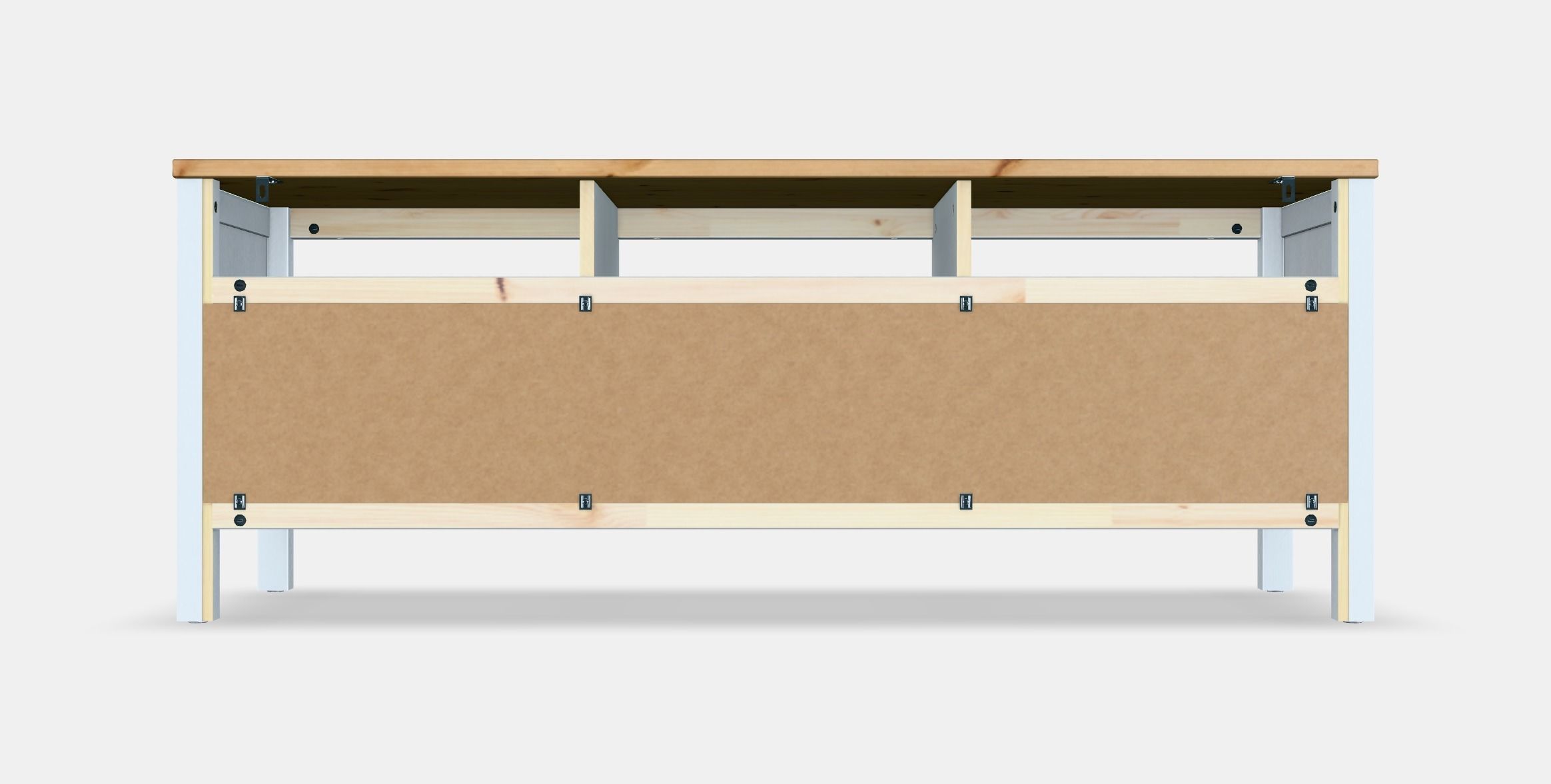 HEMNES TV bench 1 Low-poly 3D model_15