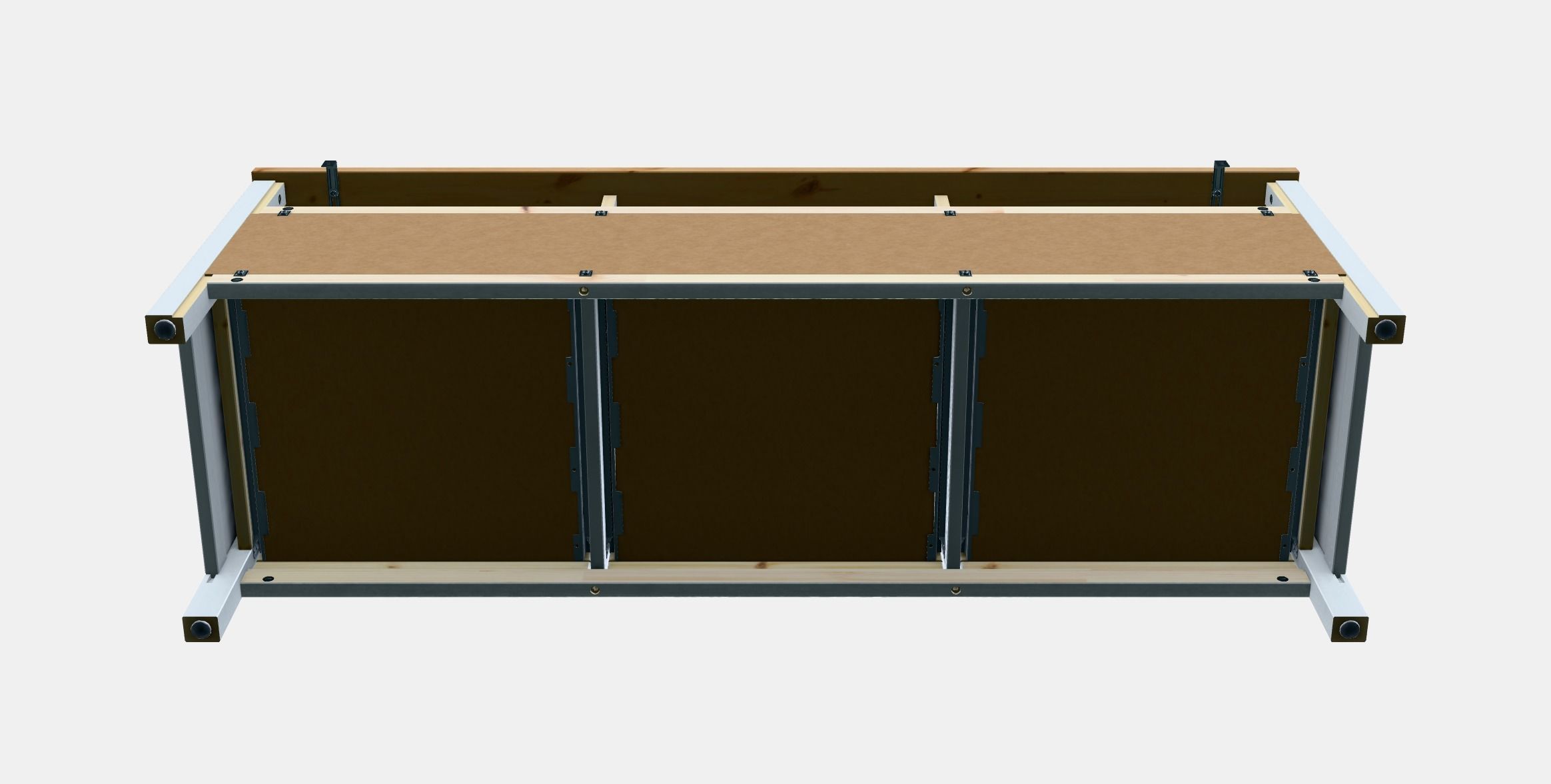 HEMNES TV bench 1 Low-poly 3D model_8