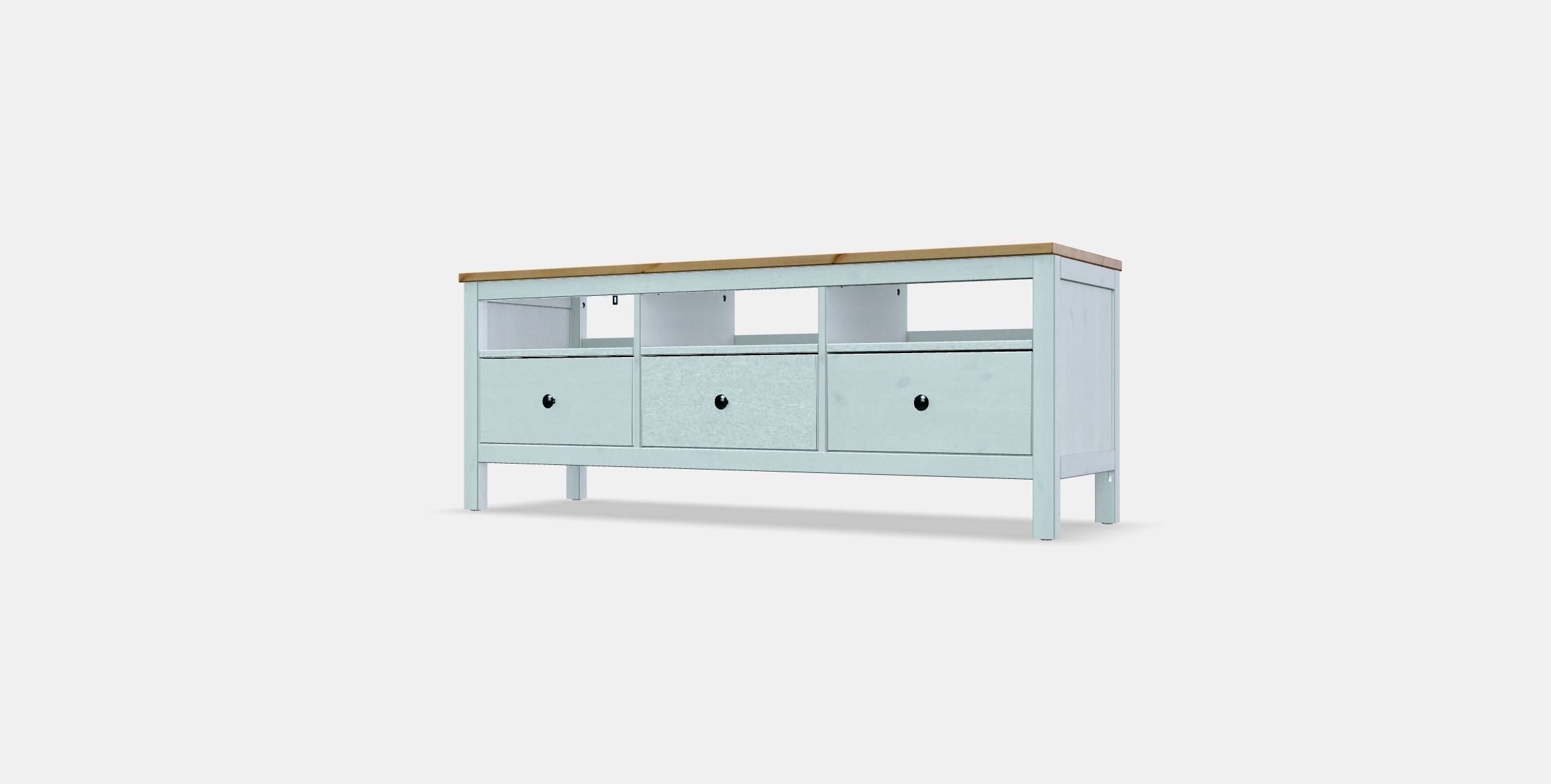 HEMNES TV bench 1 Low-poly 3D model_12