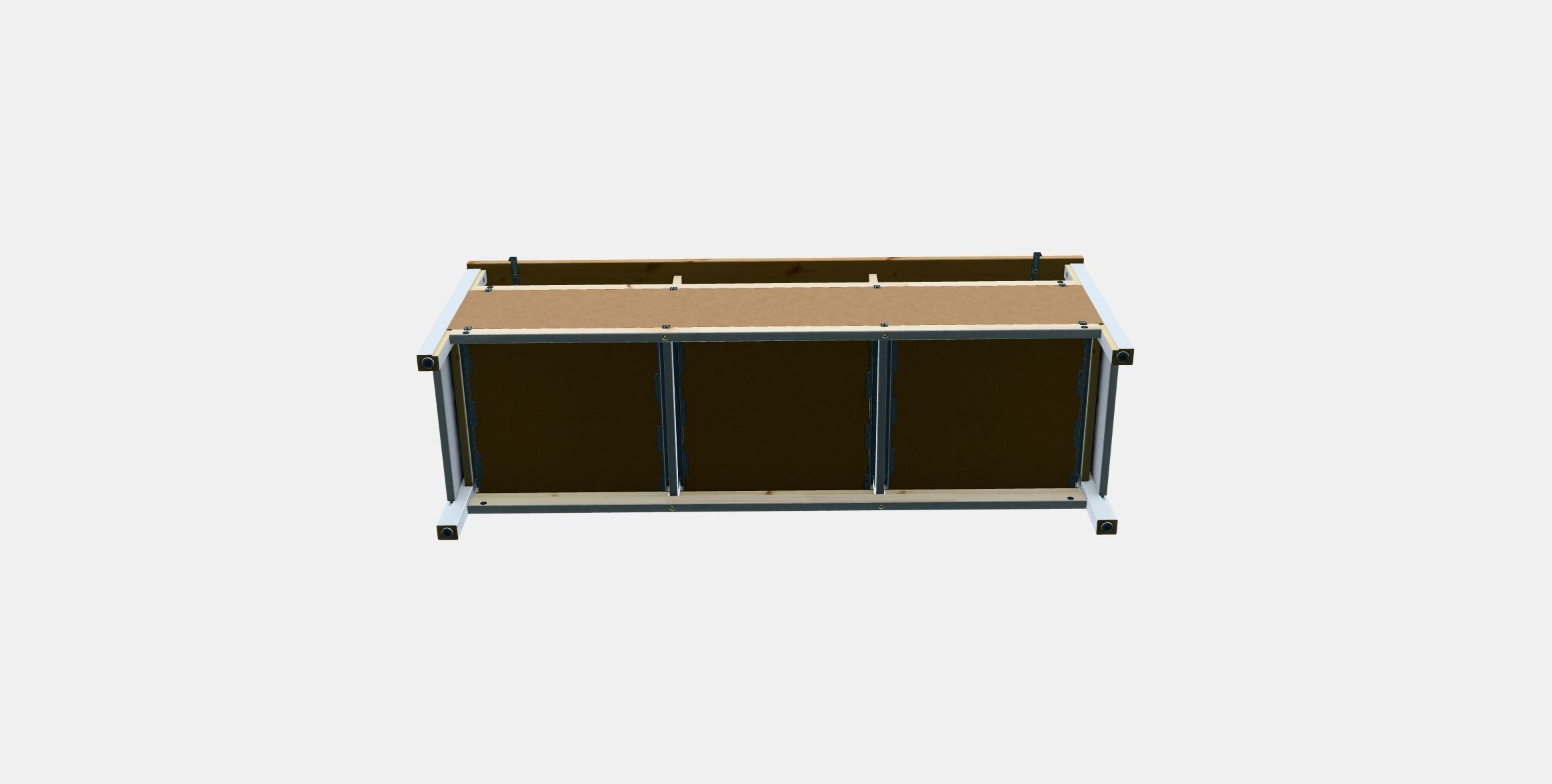 HEMNES TV bench 1 Low-poly 3D model_6