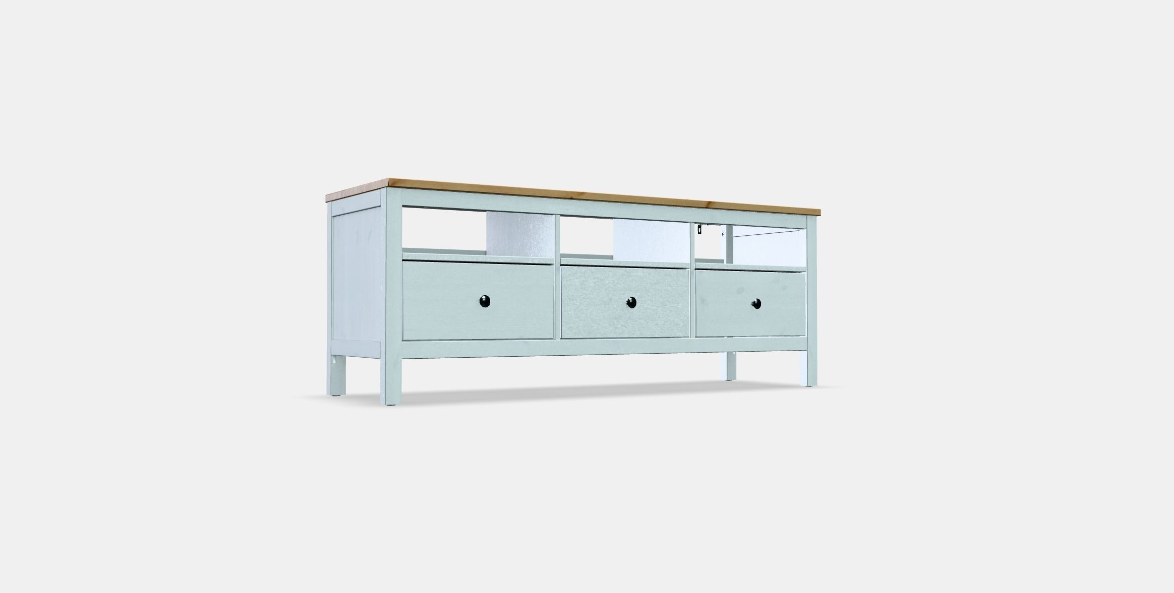 HEMNES TV bench 1 Low-poly 3D model_4