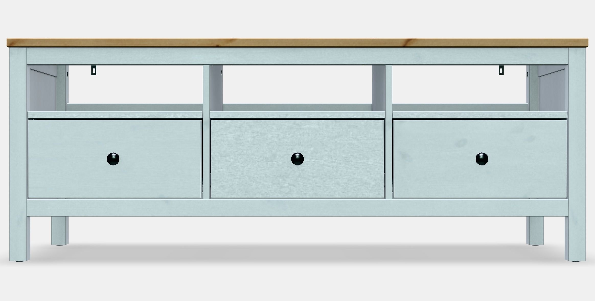 HEMNES TV bench 1 Low-poly 3D model_11