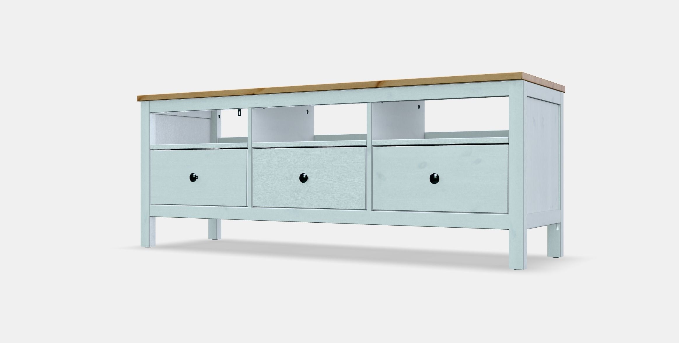 HEMNES TV bench 1 Low-poly 3D model_13