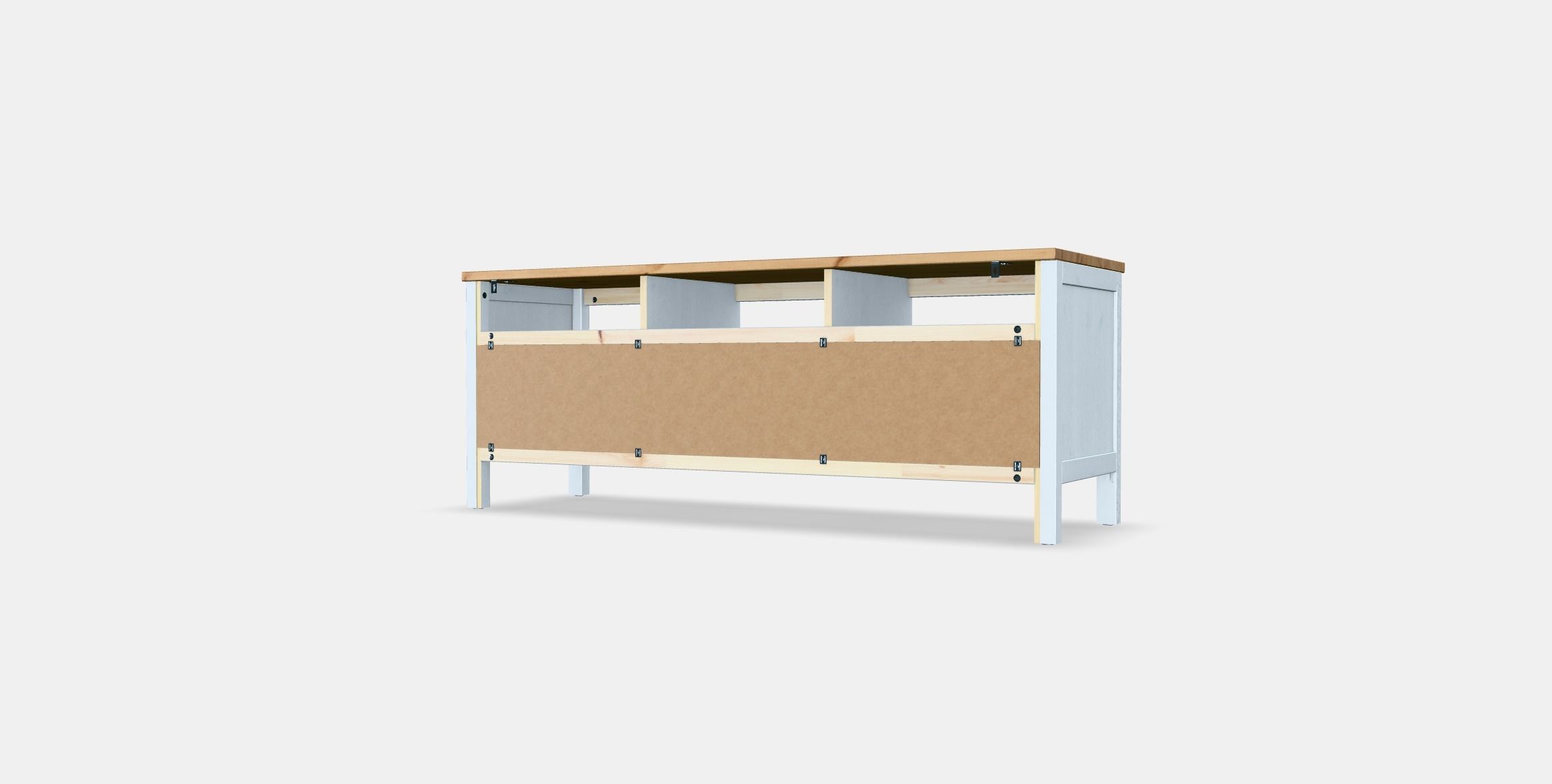 HEMNES TV bench 1 Low-poly 3D model_7