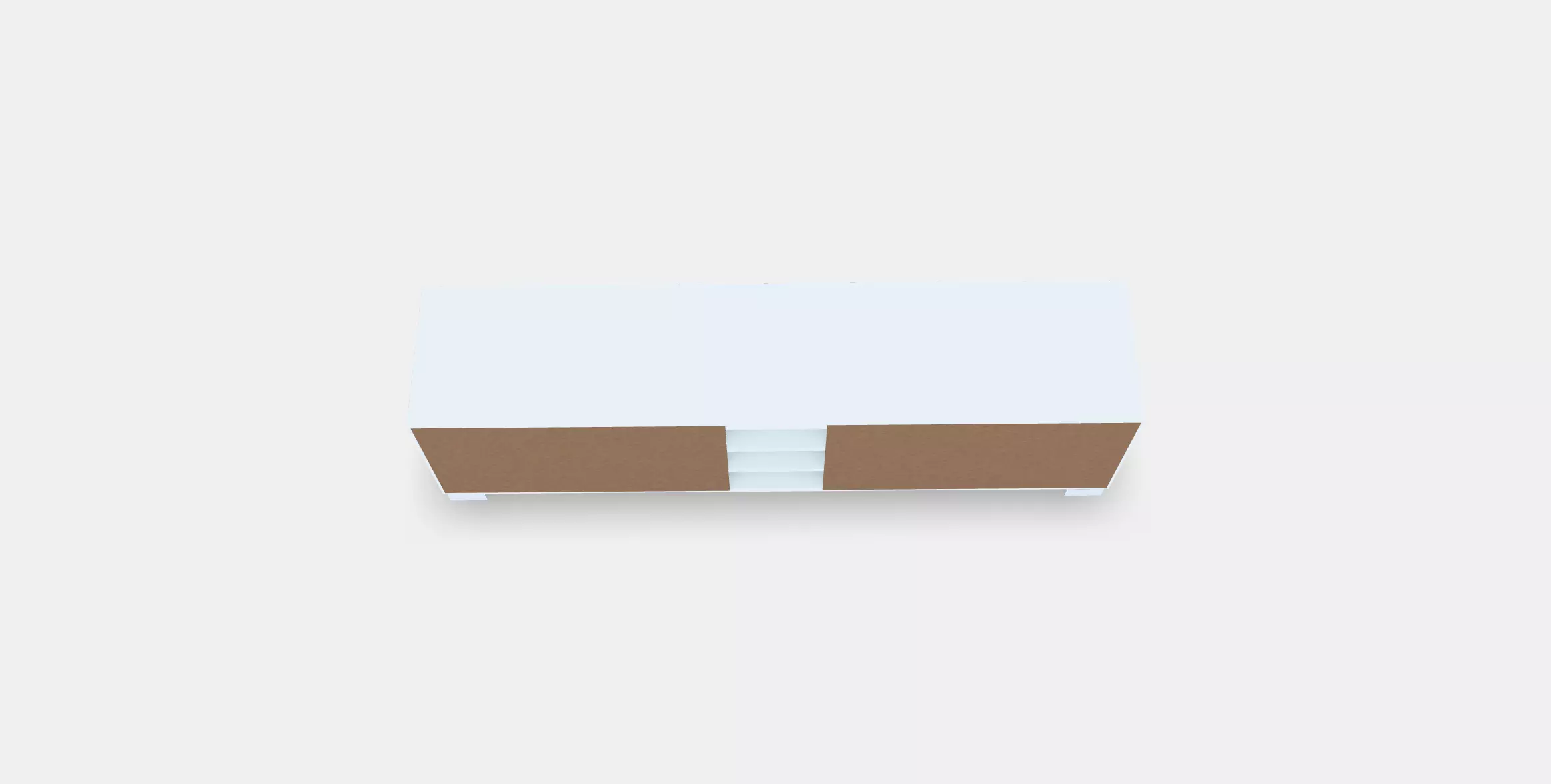 BESTA BURS TV bench Low-poly 3D model