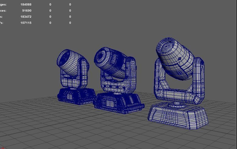 stage light 3D model_14