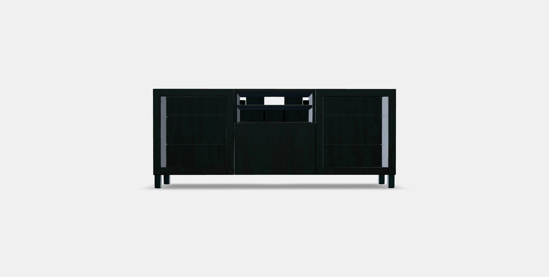 BESTA TV bench with drawers 1 Low-poly 3D model_10