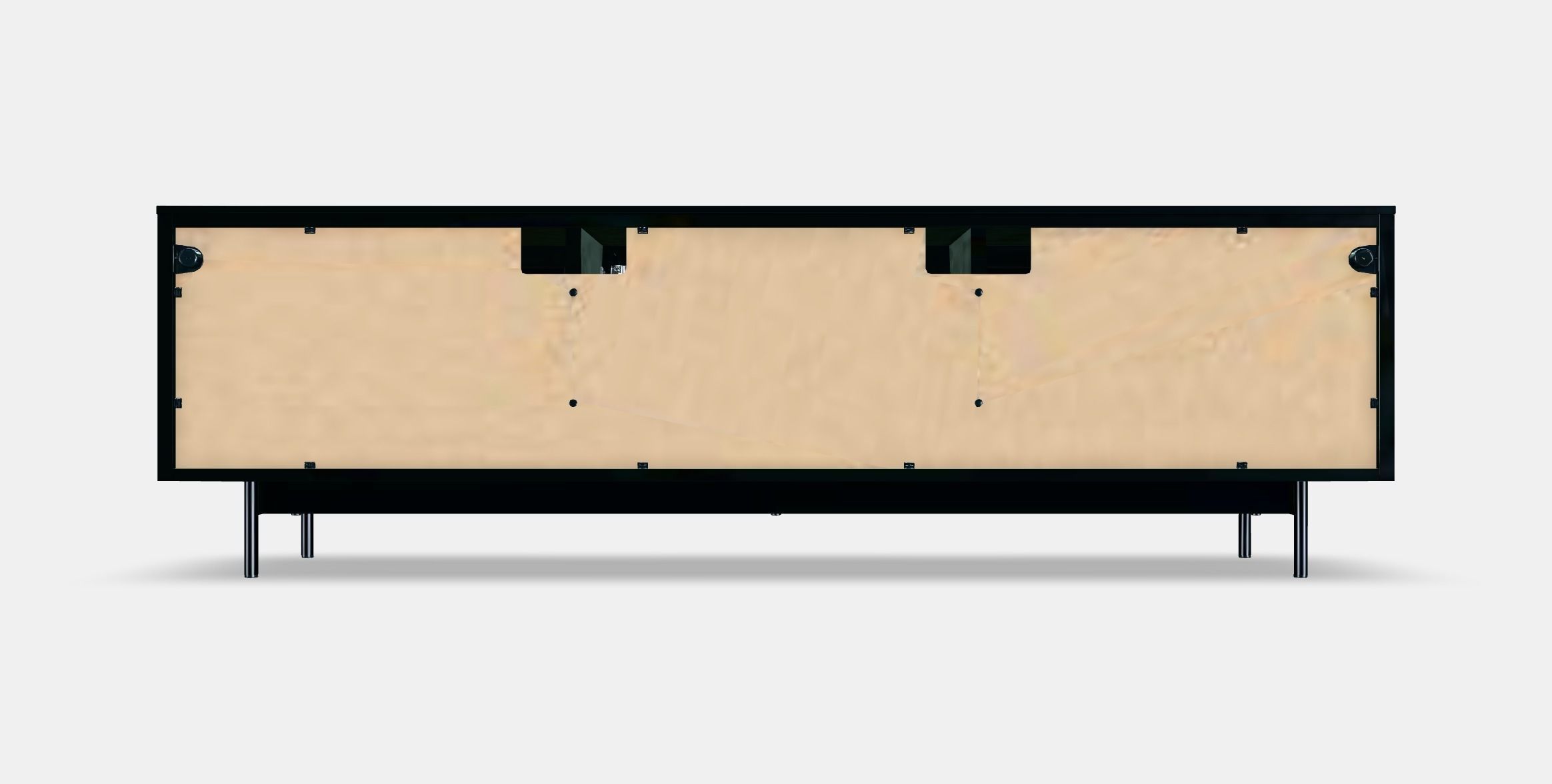 RANNAS TV bench with doors Low-poly 3D model_15