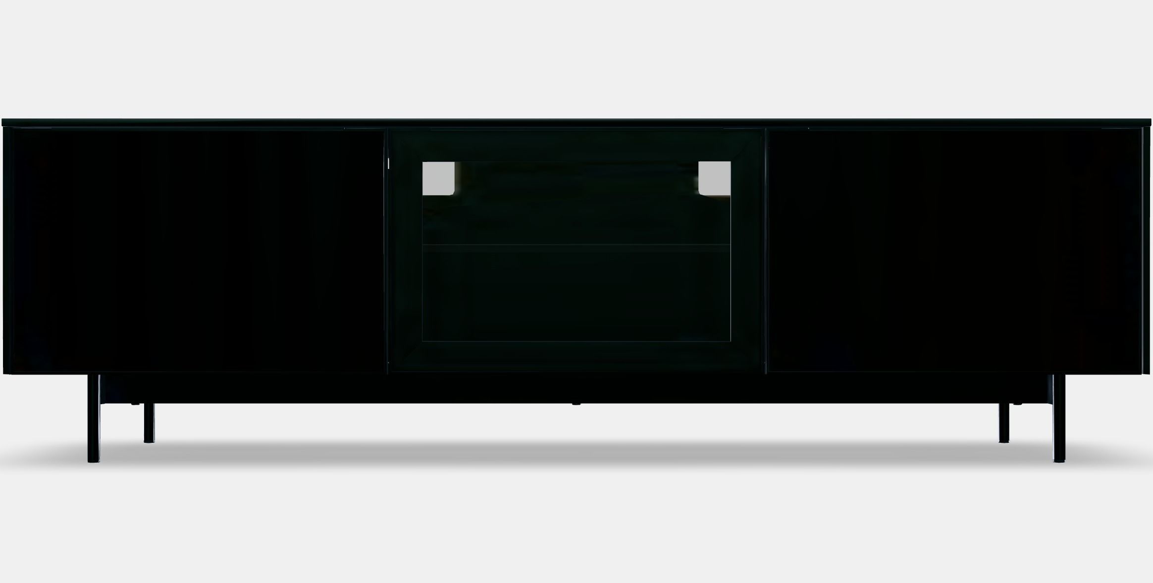 RANNAS TV bench with doors Low-poly 3D model_11