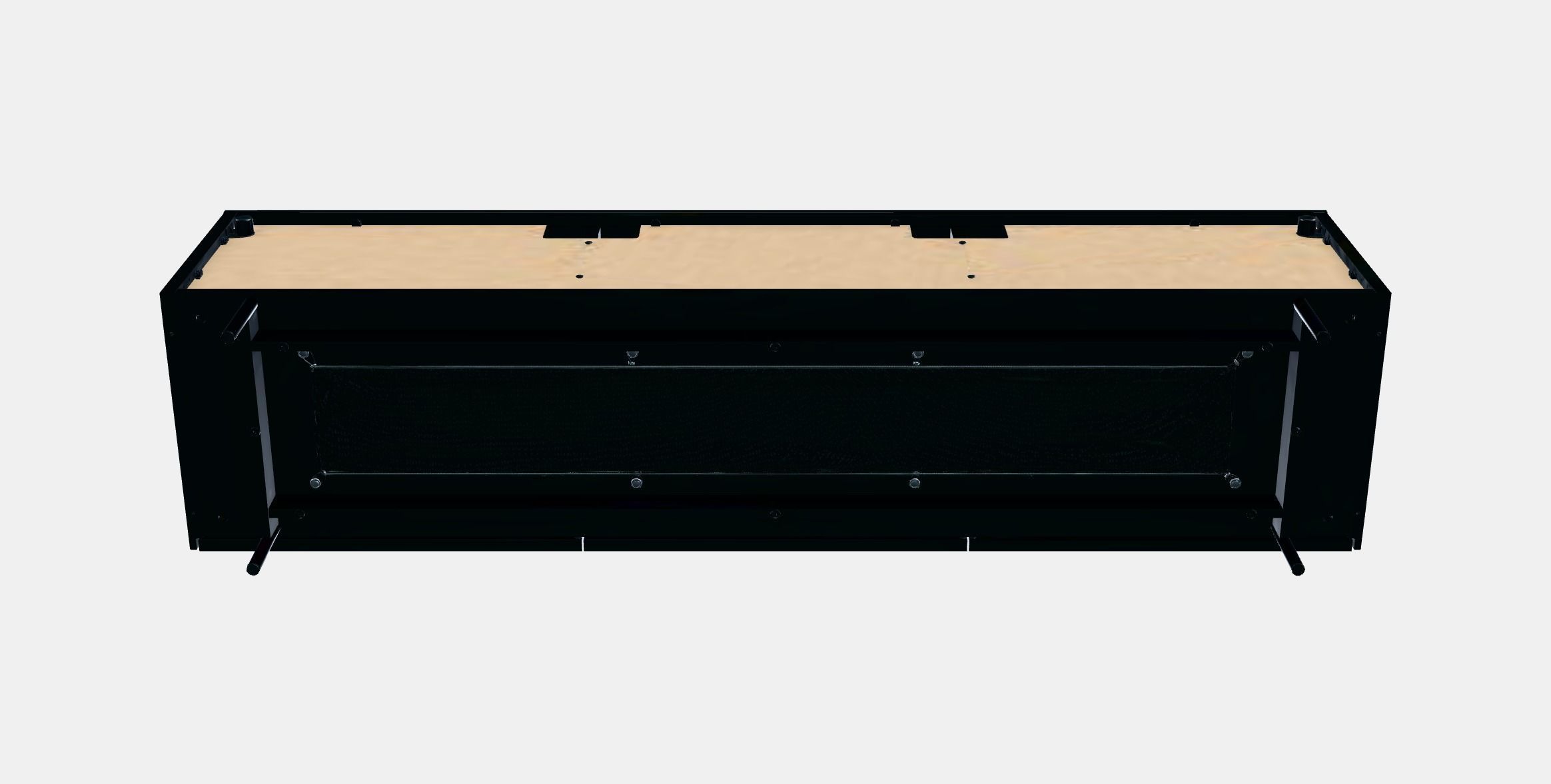 RANNAS TV bench with doors Low-poly 3D model_8