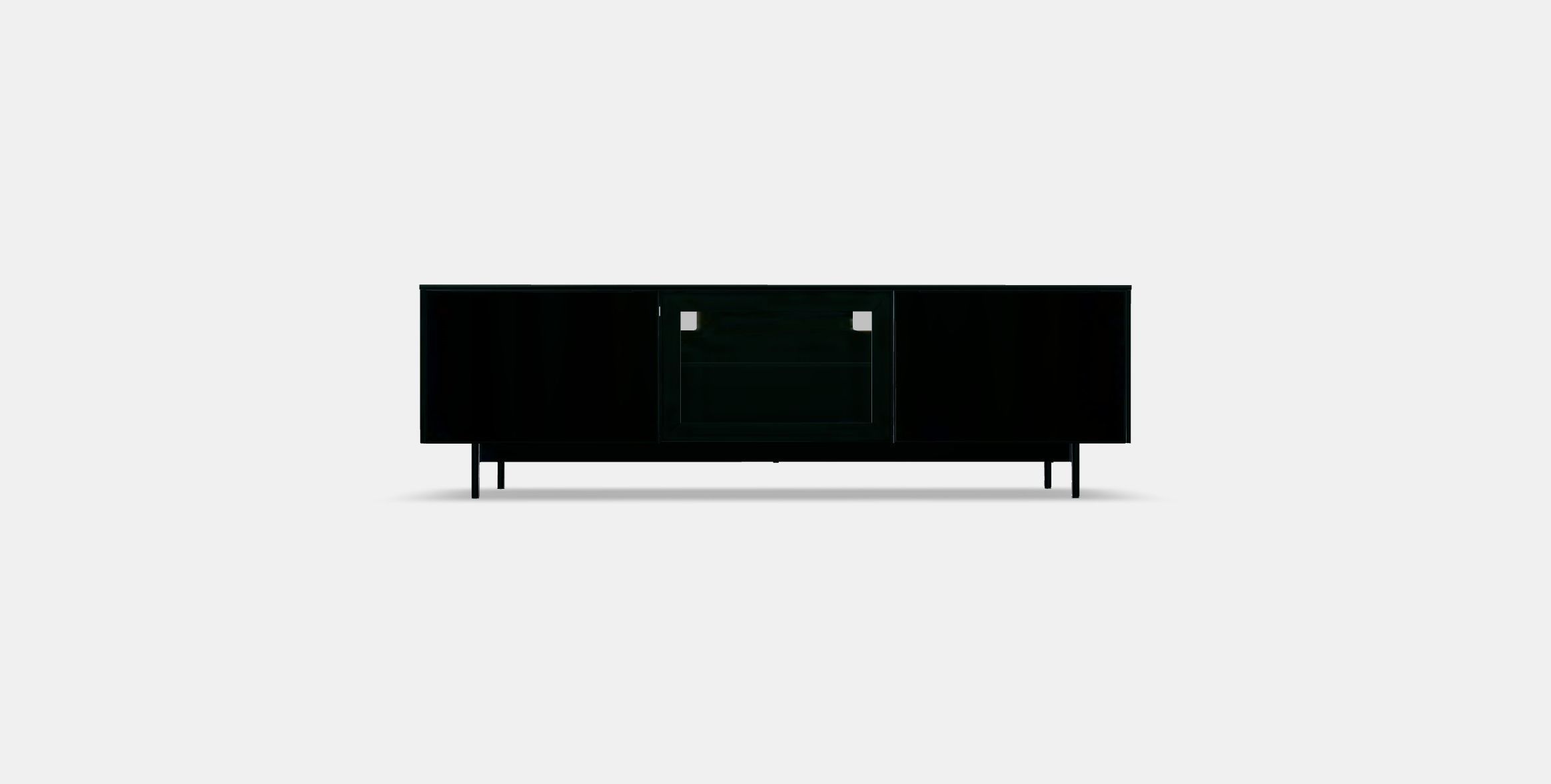 RANNAS TV bench with doors Low-poly 3D model_10