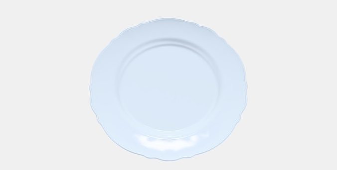 UPPLAGA Plate Low-poly 3D model