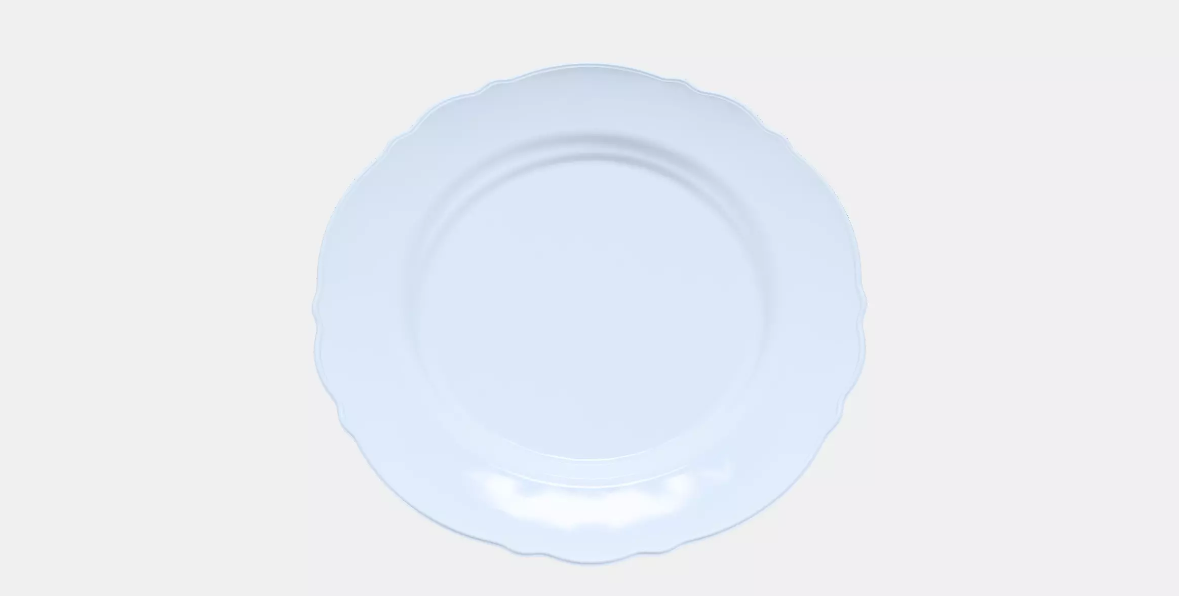 UPPLAGA Plate Low-poly 3D model_0