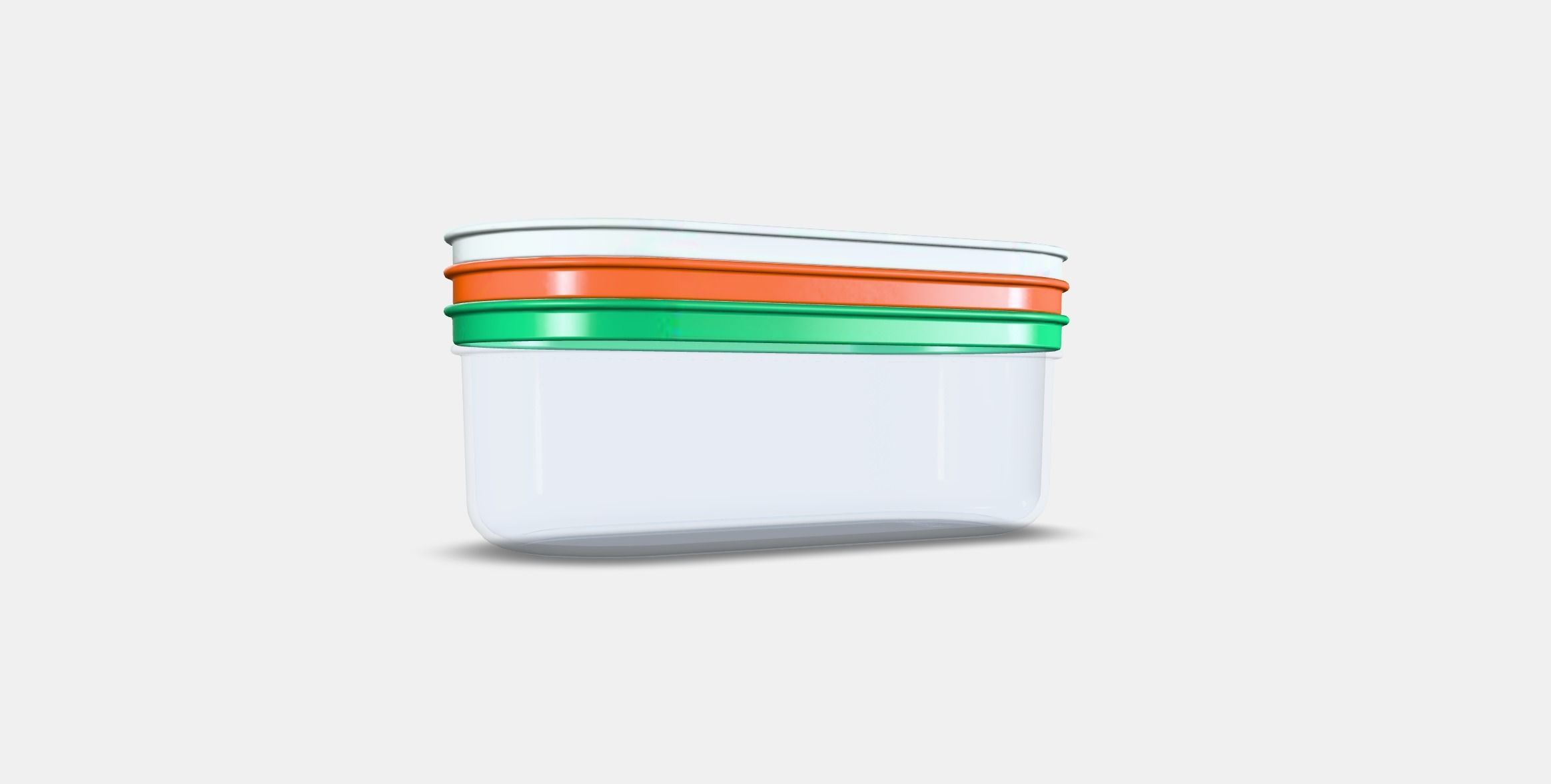 UPPFYLLD Grater with container set of 4 Low-poly 3D model_16