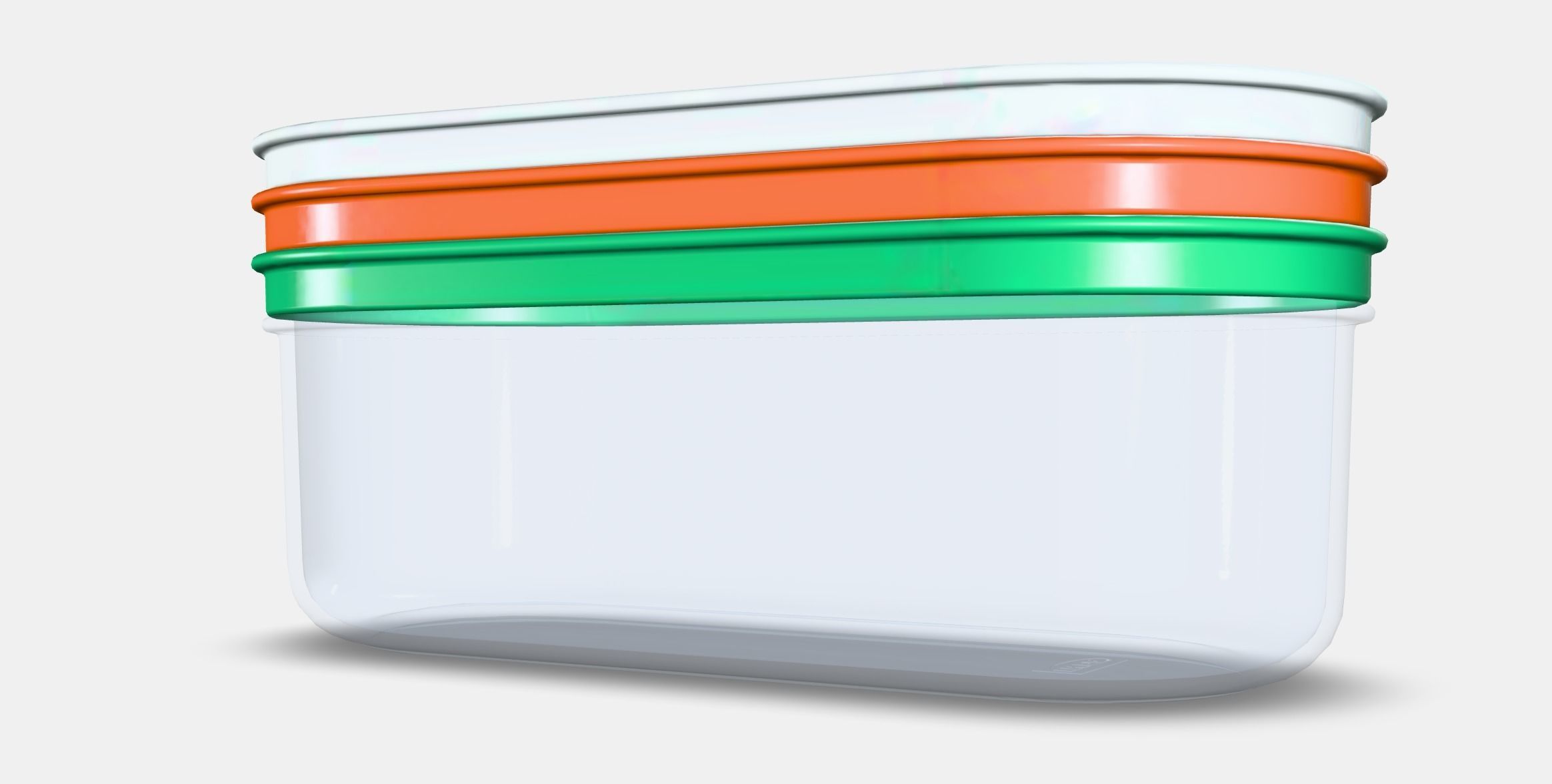 UPPFYLLD Grater with container set of 4 Low-poly 3D model_6