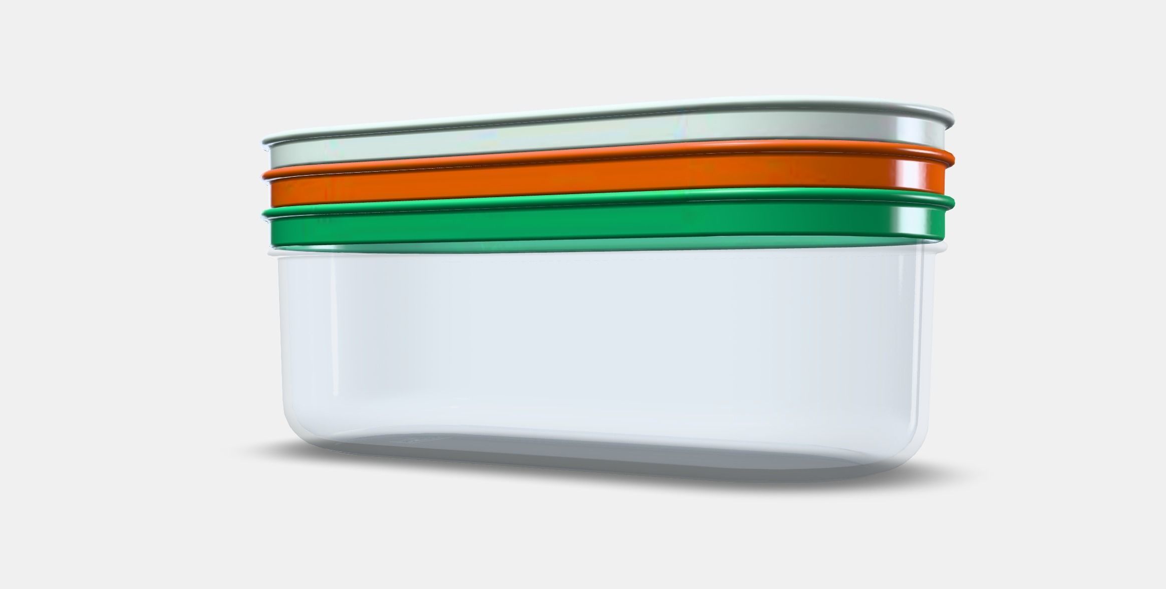 UPPFYLLD Grater with container set of 4 Low-poly 3D model_14