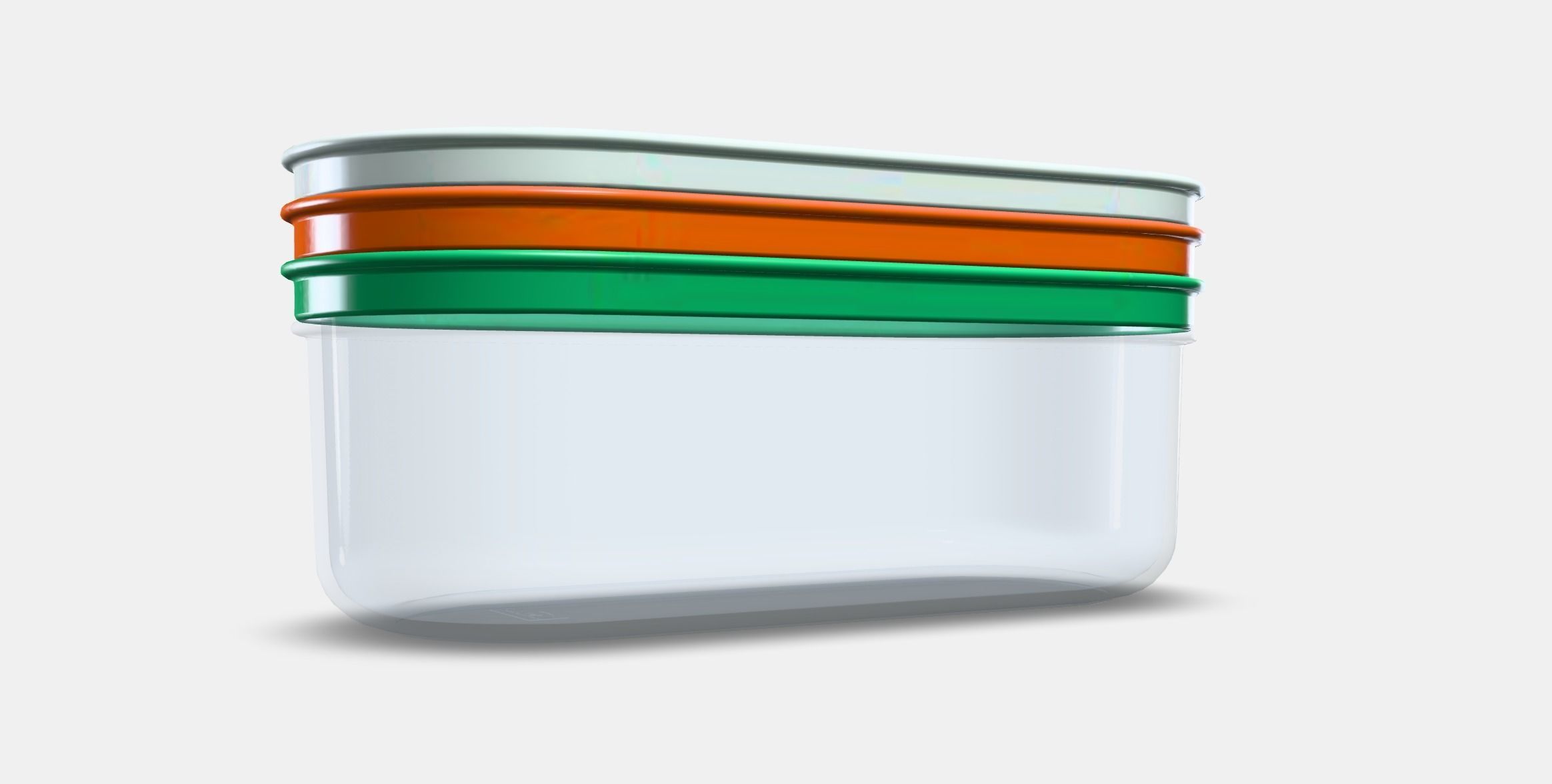 UPPFYLLD Grater with container set of 4 Low-poly 3D model_9