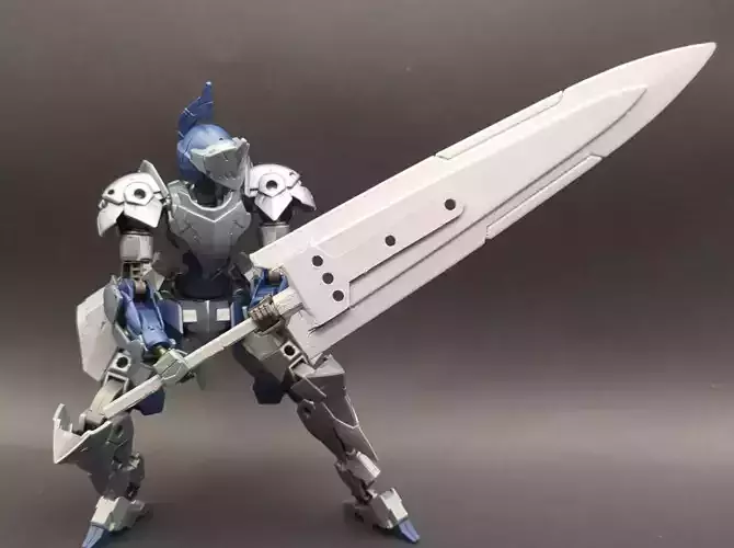 Great Sword Mecha Model Accessory  Free 3D print model