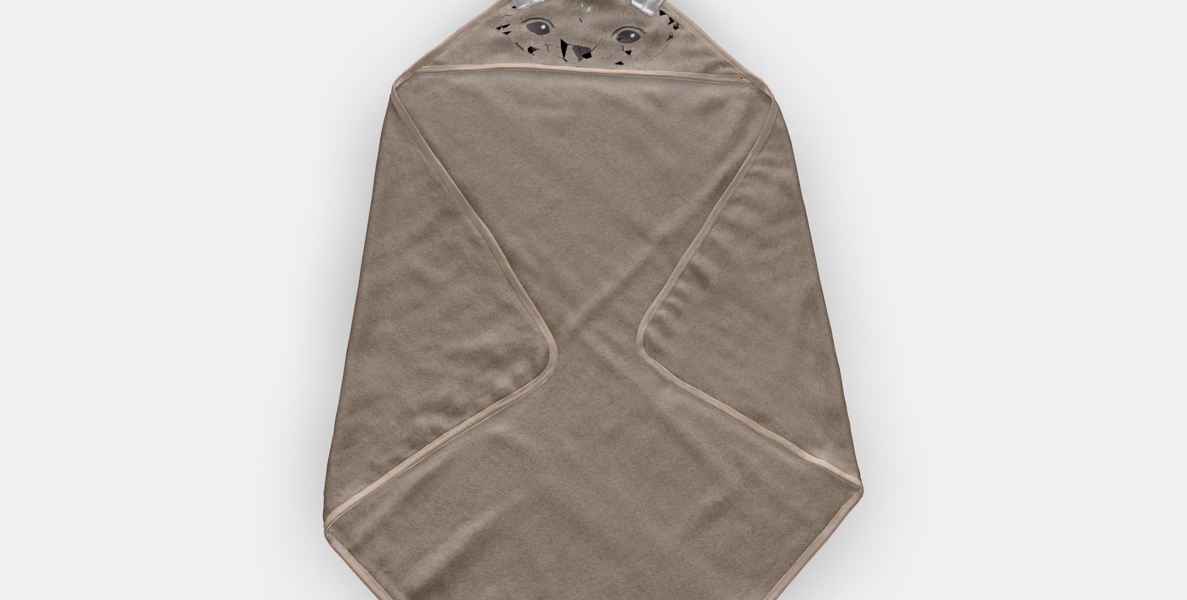 TROLLDOM Baby towel with hood Low-poly 3D model_7