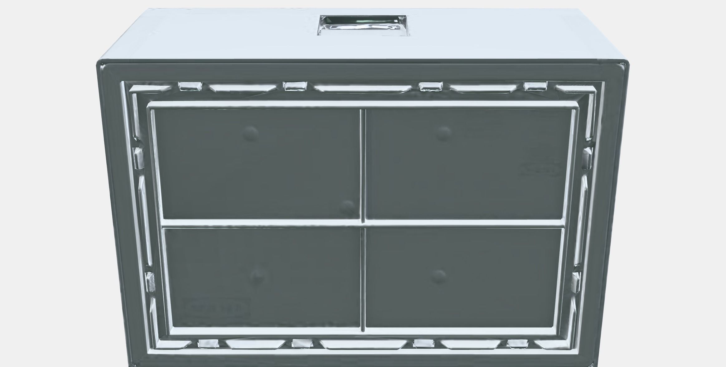 BYGGLEK LEGO box with lid Low-poly 3D model_8