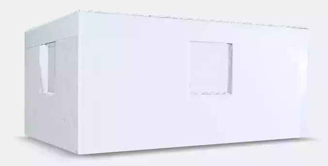 BYGGLEK LEGO box with lid Low-poly 3D model