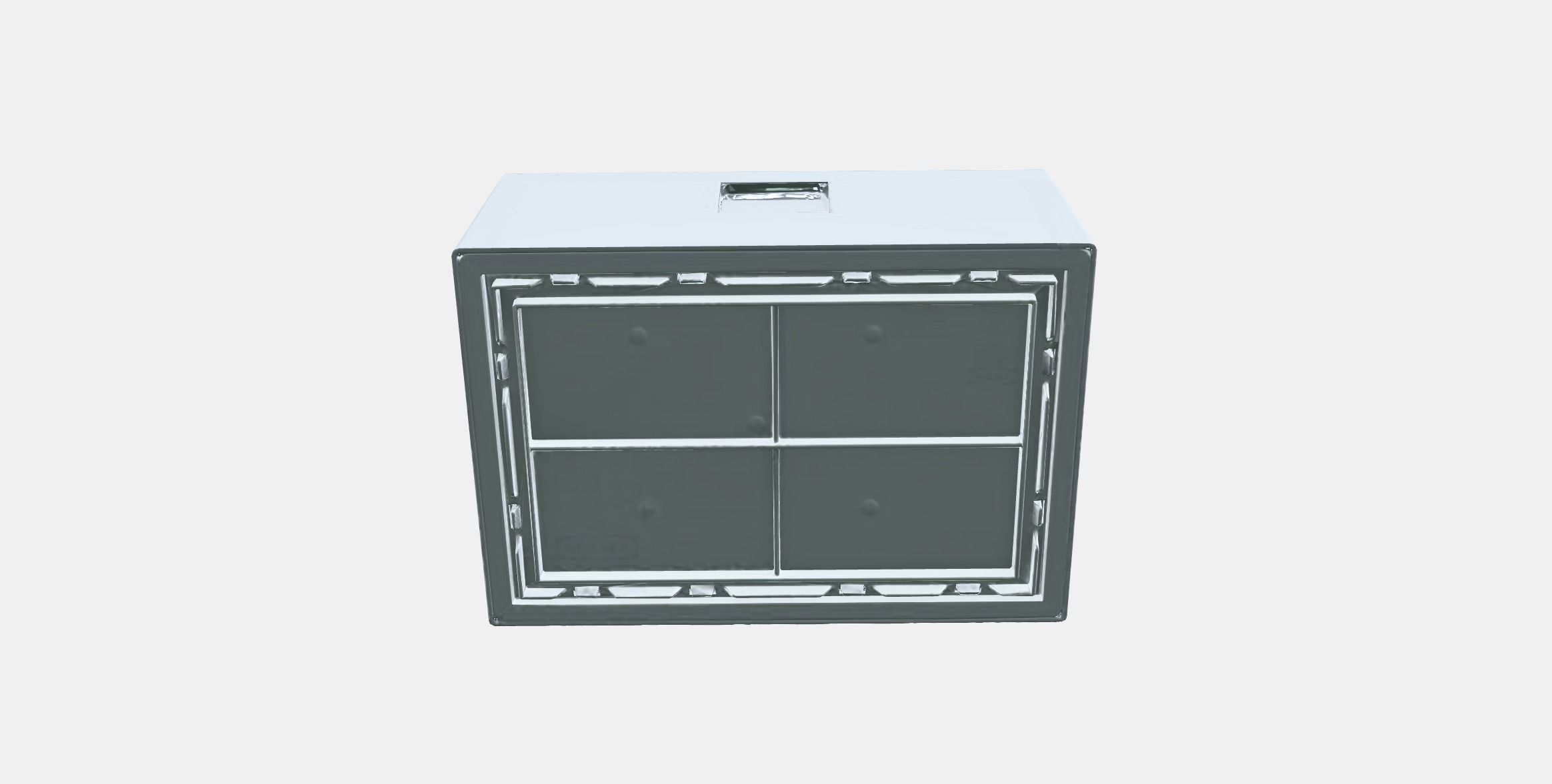 BYGGLEK LEGO box with lid Low-poly 3D model_7