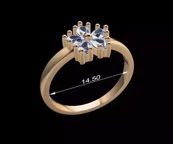 Women Ring 98 3D print model
