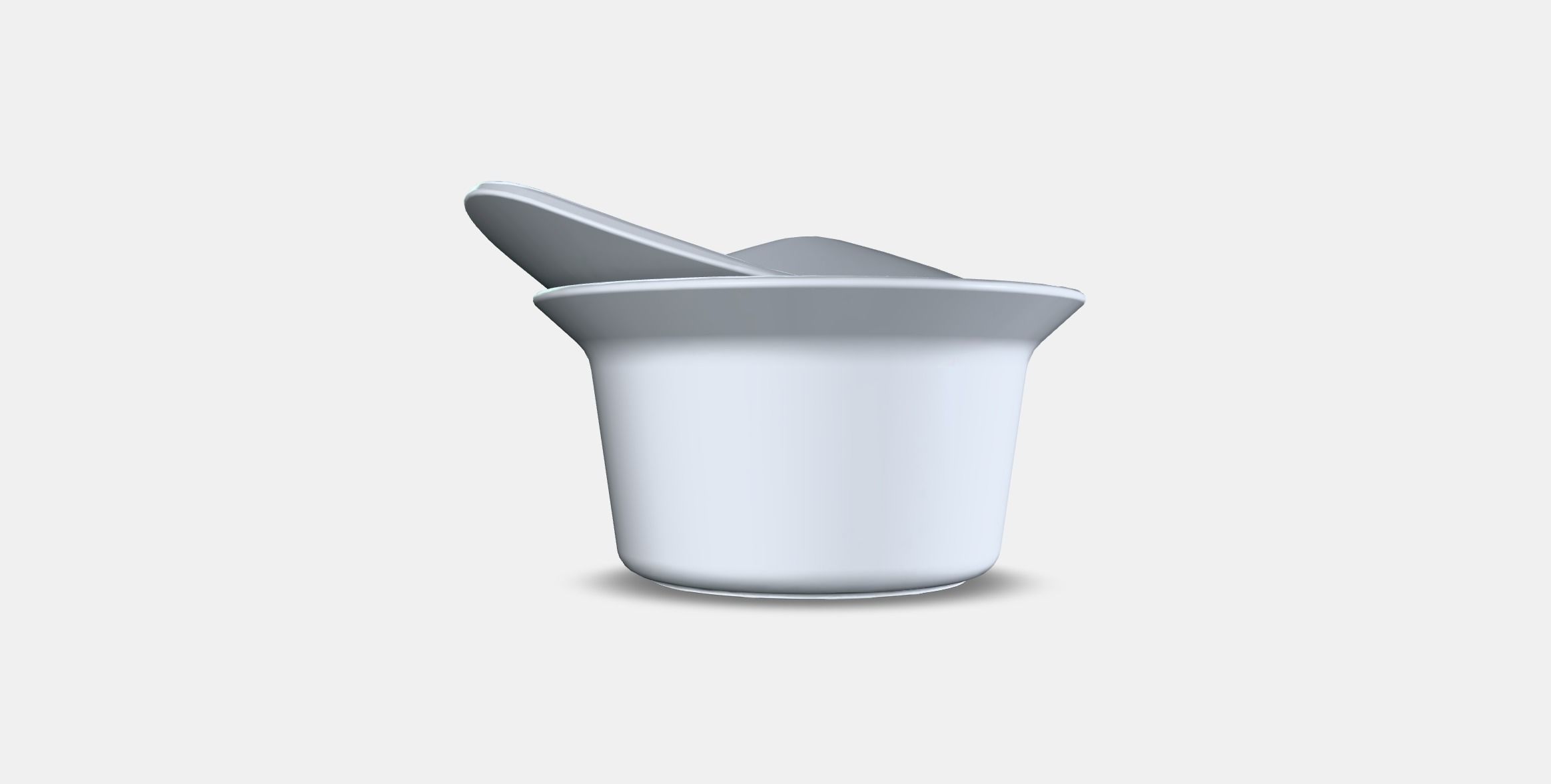 FARGKLAR Oven-serving dish with lid Low-poly 3D model_16