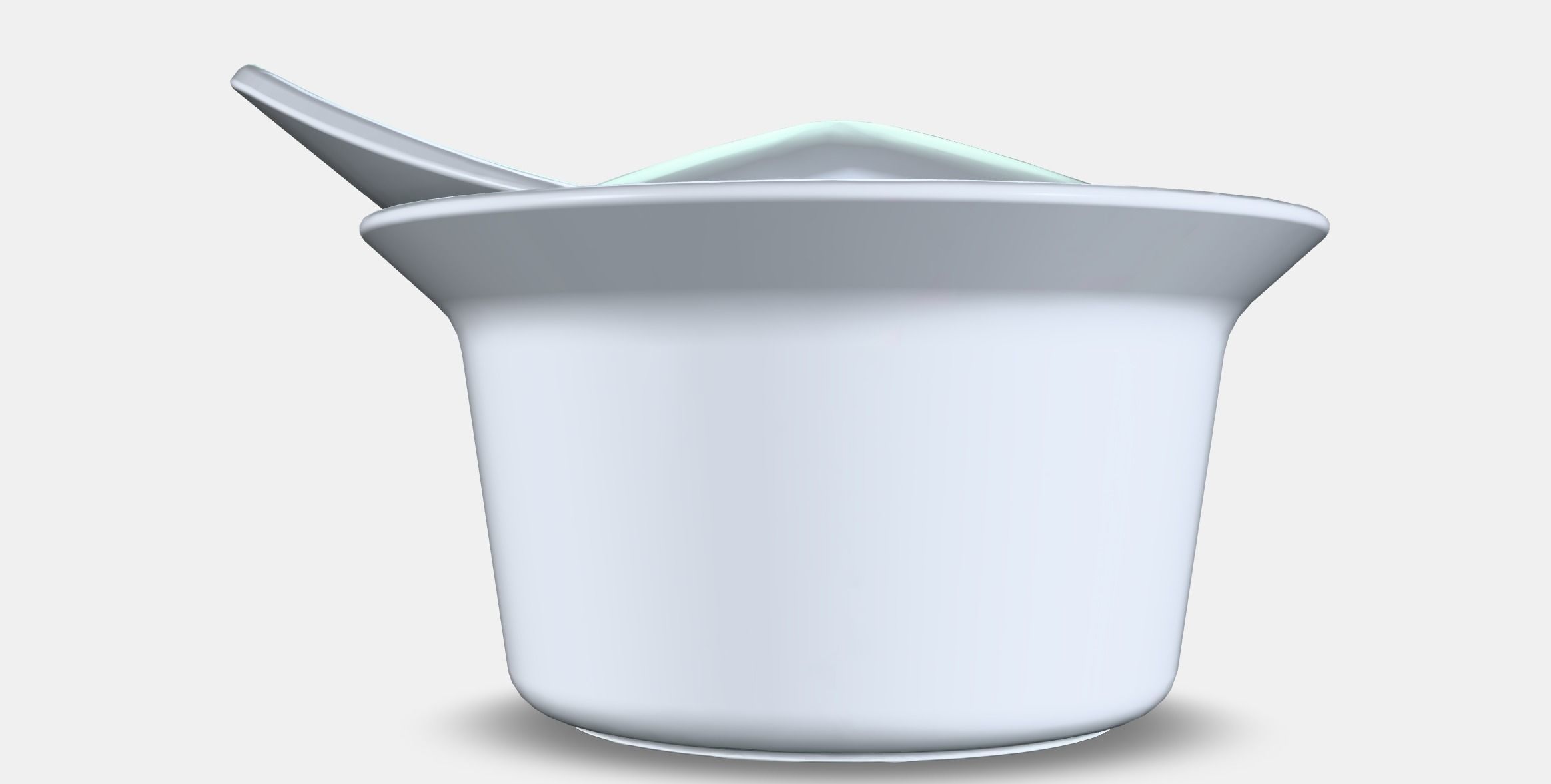 FARGKLAR Oven-serving dish with lid Low-poly 3D model_15