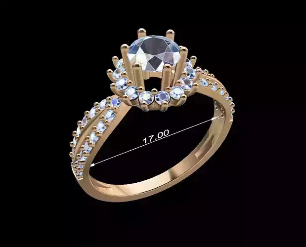 Women Ring 103 3D print model
