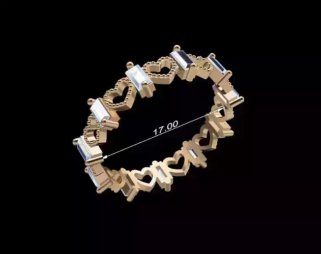 Women Ring 104 3D print model