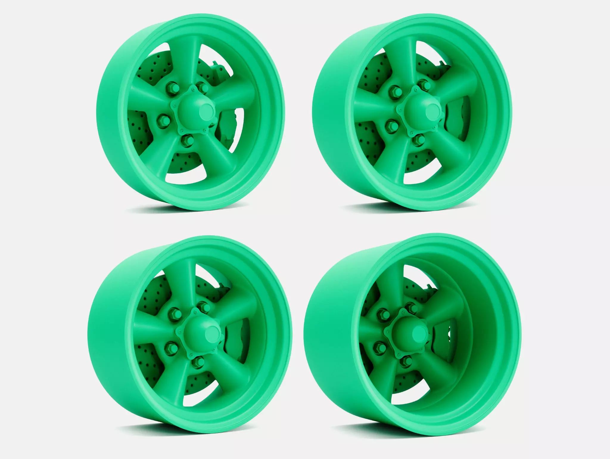 15x4 15x7 15x8 15x10 Torq Thrust D Wheels and Brake 3D print model_0