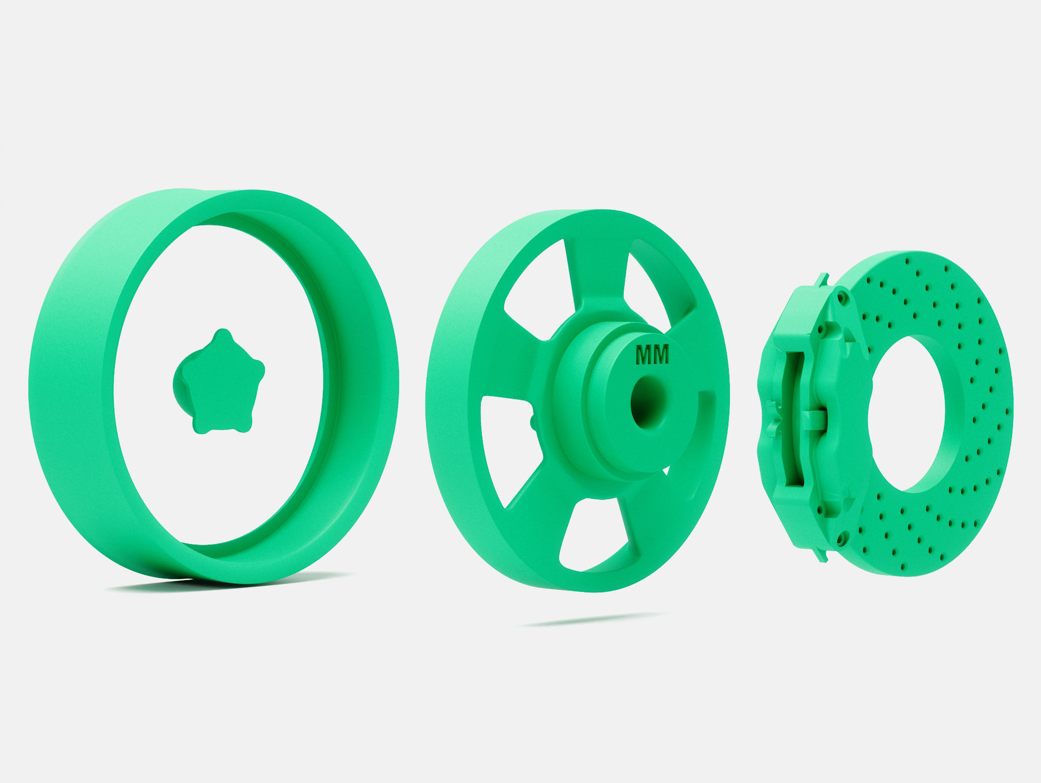 15x4 15x7 15x8 15x10 Torq Thrust D Wheels and Brake 3D print model_9