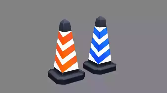 Two traffic cones