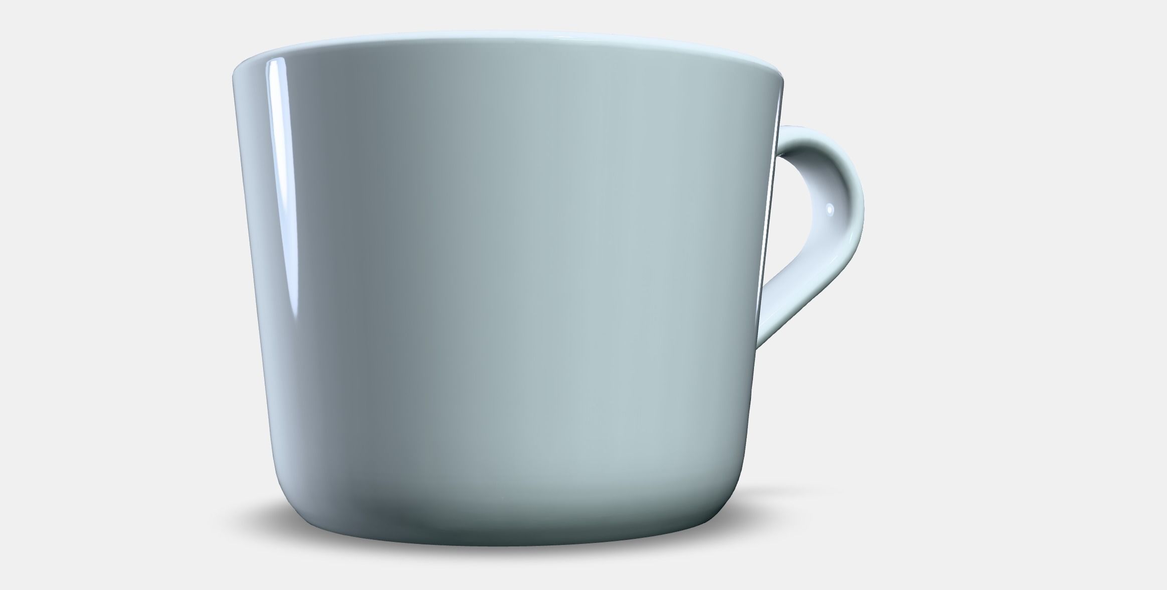 IKEA 365 Mug Low-poly 3D model_8
