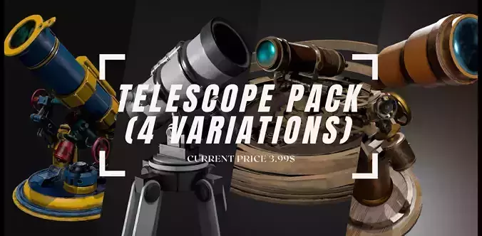 Assorted Telescopes Pack - 4 Variations 