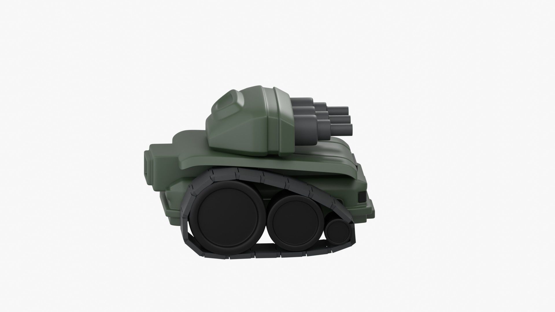 Army Tank 3D Illustration 3D model_17