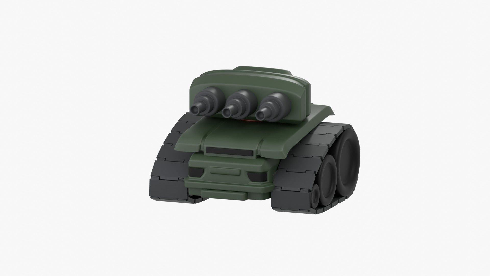 Army Tank 3D Illustration 3D model_4