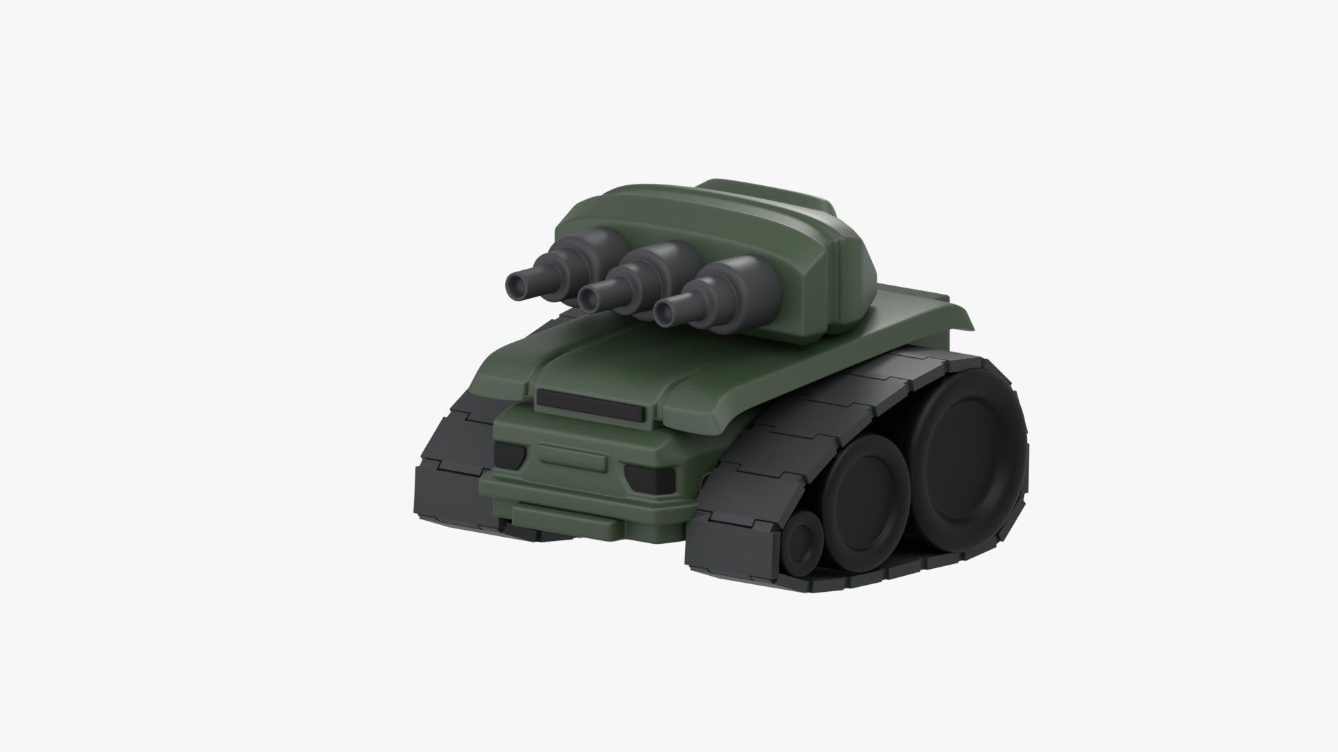 Army Tank 3D Illustration 3D model_5