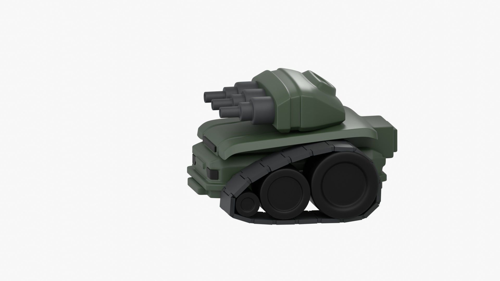 Army Tank 3D Illustration 3D model_7
