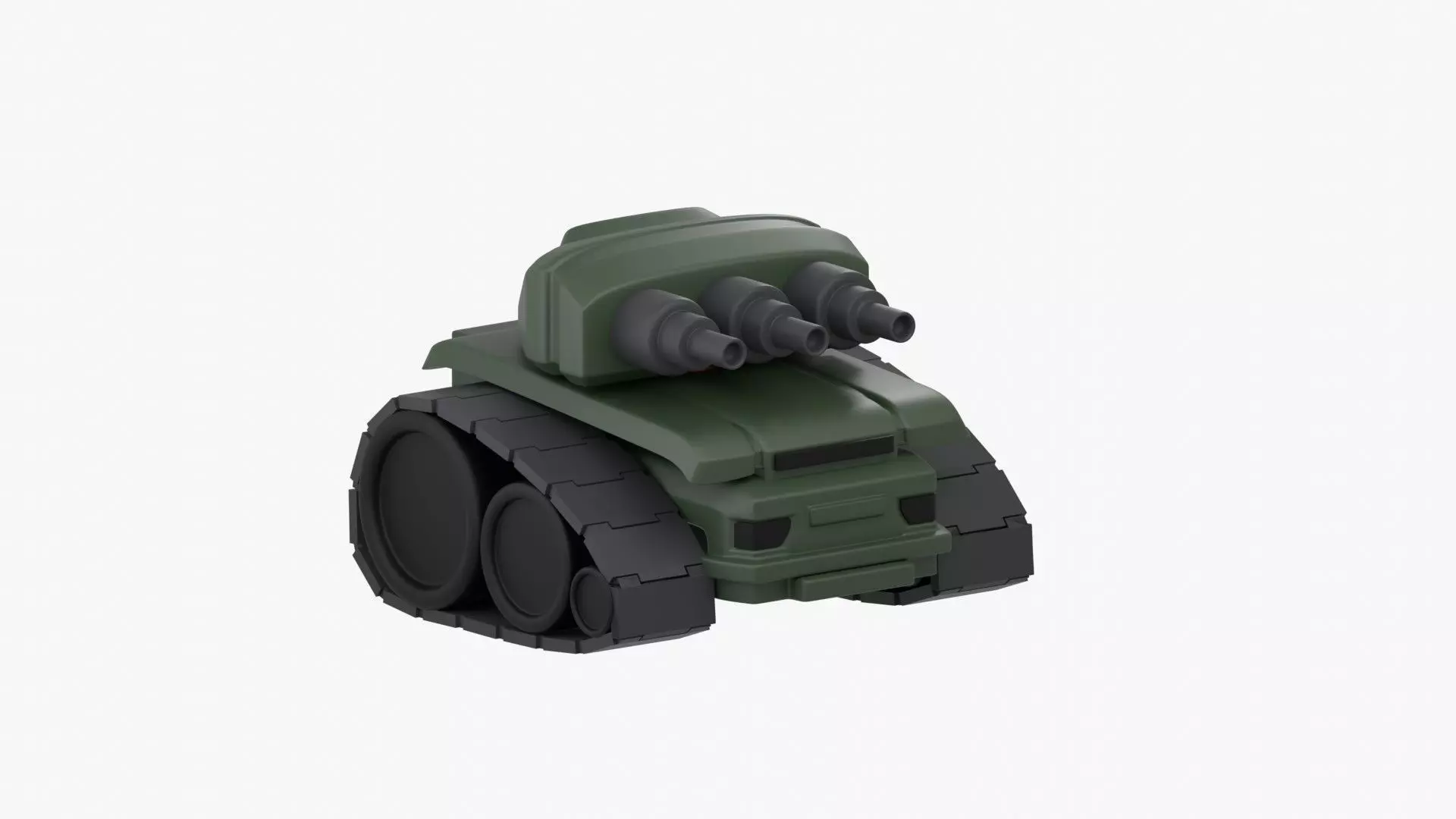 Army Tank 3D Illustration 3D model_0