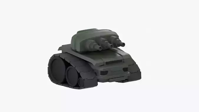 Army Tank 3D Illustration