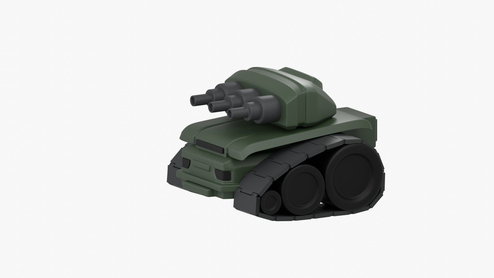 Army Tank 3D Illustration 3D model_6