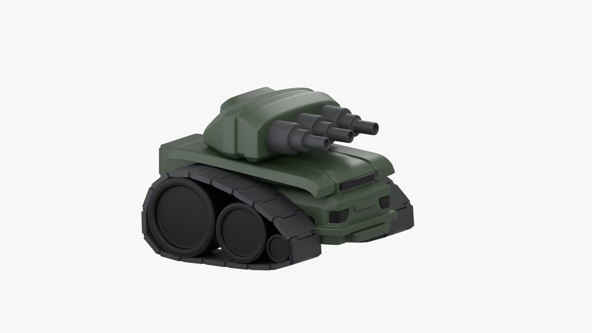 Army Tank 3D Illustration 3D model_19